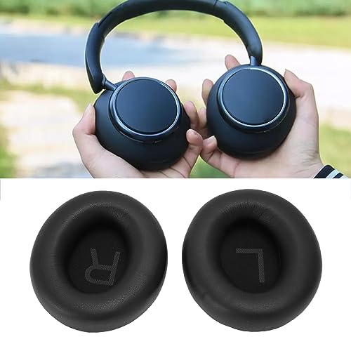 Coussinets de rechange pour Anker Soundcore Space Q45 en cuir noir