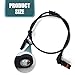 Flygun 1 PC Car ABS Wheel Speed Sensor, Anti-Lock Vehicle Brake Sensor Accessories, Waterproof Durable Design, OEM Number #2049052905 Compatible with Mercedes-Benz (Black)