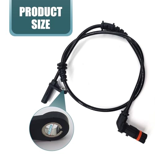 Flygun 1 PC Car ABS Wheel Speed Sensor, Anti-Lock Vehicle Brake Sensor Accessories, Waterproof Durable Design, OEM Number #2049052905 Compatible with Mercedes-Benz (Black) by Flygun - Image 2