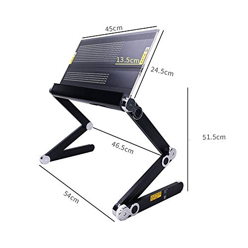 Image of LOVEPET Can Lie Flat On Laptop Table Lying Down Bed fold Lifting Lazy Table Aluminum Alloy Computer Table1