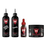 Beard Octane Total Beard Grooming Kit - Ginger Jamboree - Beard Wash, Beard Conditioner, Beard Oil a