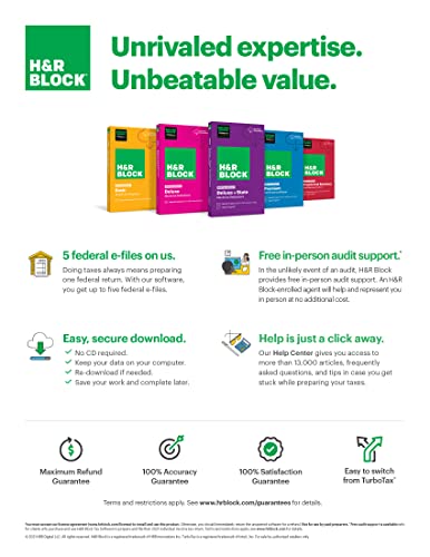 H&R Block Tax Software Basic 2021 Windows [Pc Download] [Old Version] thumb #3