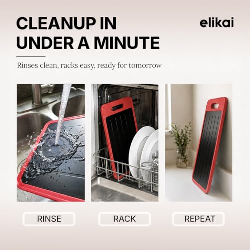 ELIKAI 4 en 1 bandeja para descongelar con tabla de cortar miniatura 6