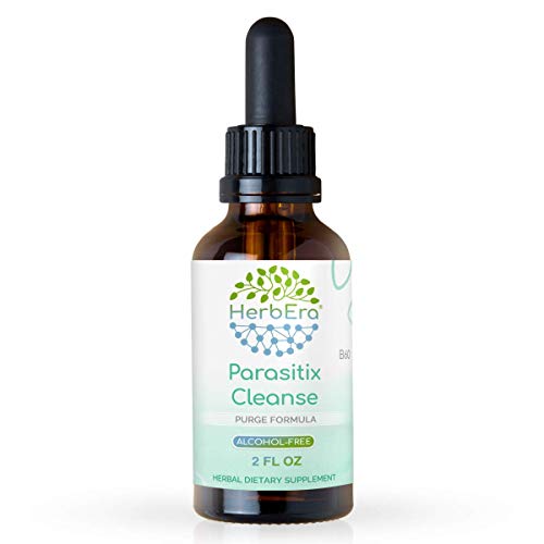 Parasitix Cleanse B60 Alcohol-Free Extract Tincture, Organic: Wormwood Herb, Black Walnut Hull, Cloves Flower Buds. Purge Formula 2 Fl Oz