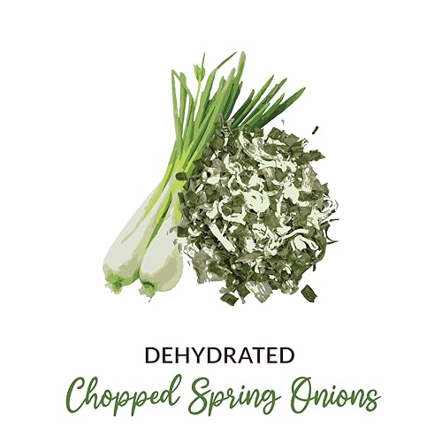 Image of SHROOTS Dehydrated Chopped Spring Onion Flakes | 100% Natural & Aromatic | Rich in Nutrients for Immune Support & Digestive Health | Perfect for Soups, Salads & Cooking | (2, 20 Gram, Pack Of 2)