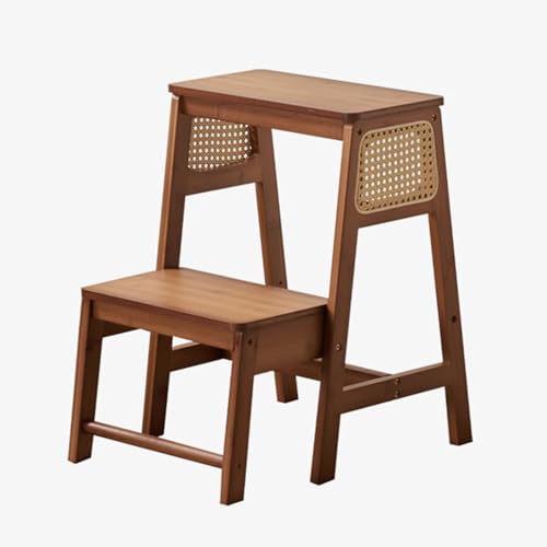 Escabeau de cuisine à 2 niveaux pour optimiser le rangement des bibliothèques