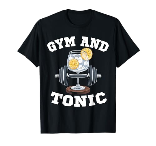 Ya en mundofriki.es: Gimnasio Y Tónico Divertido Entrenamiento Beber Broma Camiseta