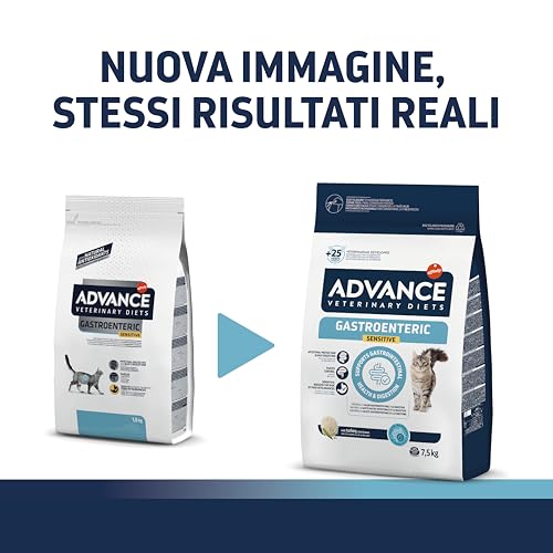 Advance Veterinary Diets Gastroenteric Sensitive, Cibo per Gatti con Problemi gastrointestinali, 7,5kg - 2