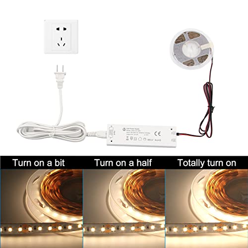 Image of VST 36W LED Power Supply, AC 100-240V to 12V DC Low Voltage Transformer with JST Connector Ports, White Lighting Adapter for Strip and Cabinet Lights, ETL Listed