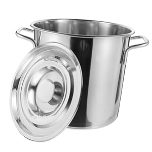 Catiebye Suppeneimer Edelstahl Simmertopf 50L