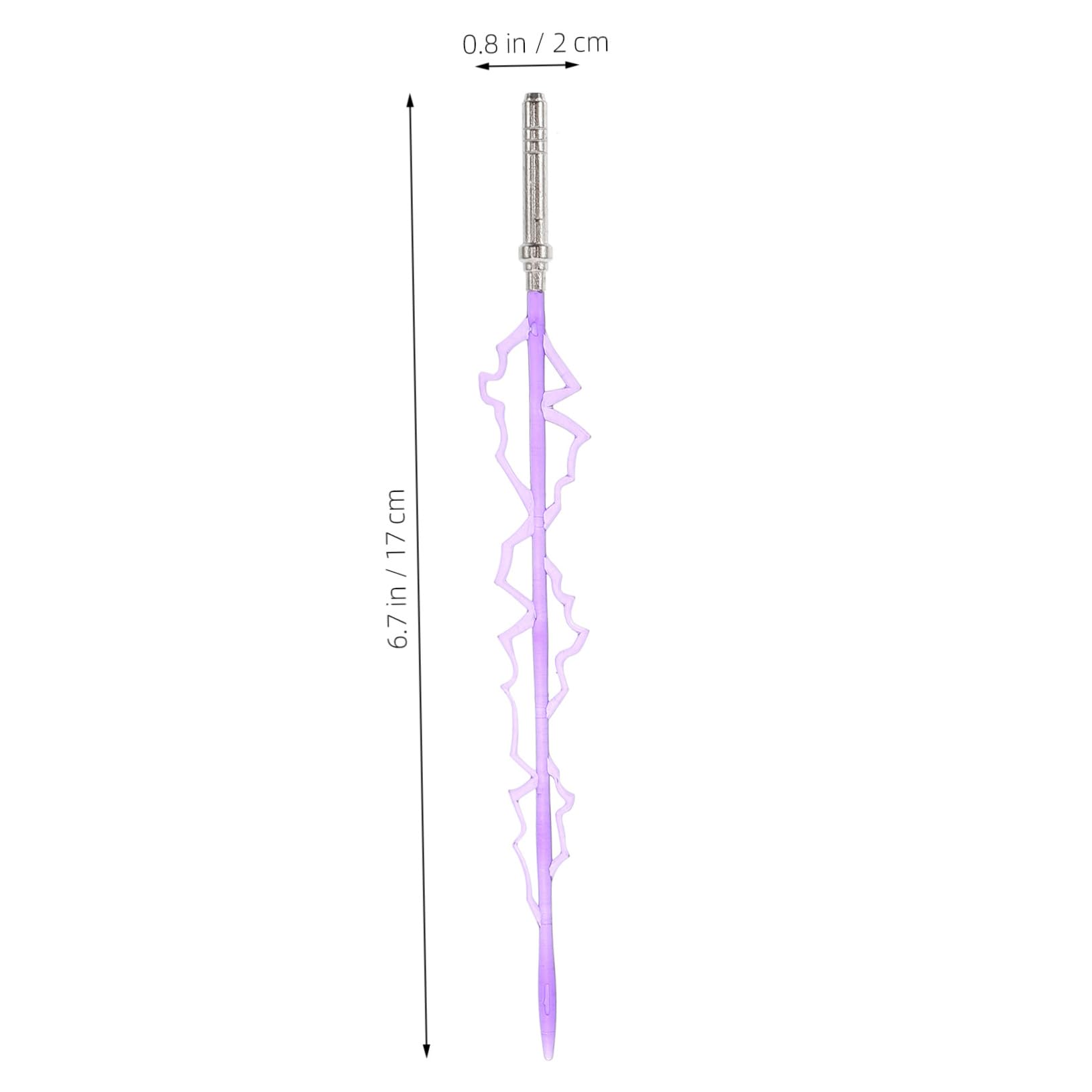 Alloy Sword Model 1/100 Scale Sword with Purple Plastic Figure and Light up Cosplay for Collectors and Decor - Image 2