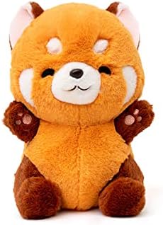 GRTLPOK Kute Kawaii Panda Sister Plush Doll Toy Little Raccoon Soft Stuffed Animal Hugging Pillow Gifts for Valentine's Gift, Christmas for Boys and Girls (1. A)