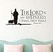 Produktbild Wandaufkleber aus PVC ist mein Hirte Wand Schriftzug Wandbild Vinyl Aufkleber Bibel Vers Wandkunst Vinyl Aufkleber 56x22 cm