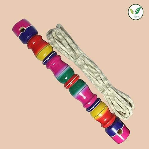Image of Wooden Thottil Kambu (Multicolour)