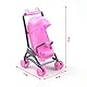 TOYANDONA 2Pcs Miniatur Kinderwagen Spielzeug Puppenhaus Miniatur Baby Wagen Kunststoff Puppenhaus Möbel Kindergarten Puppe Haus Zubehör