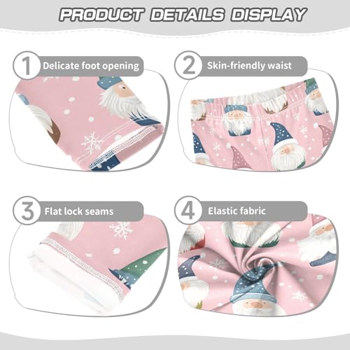 KLL Cute Christmas Gnomes Toddler Girls' Leggings Casual Full Length Pants Gym3