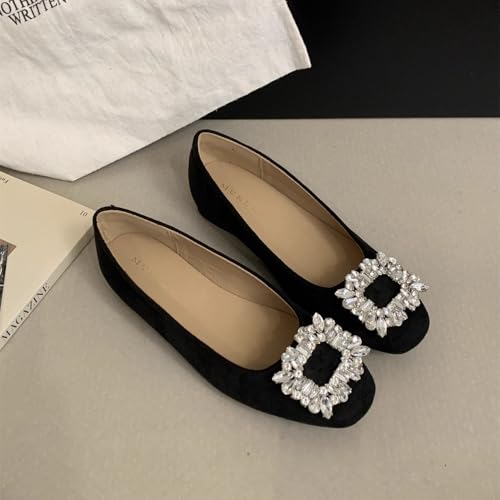 Ballet Slip On Flats Suede Comfortable Walking Shoes for Women Classic Minimalist Work Office Casual Everyday Outfits4