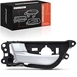 A-Premium Front Left Driver Side Interior Door Handle Compatible with Hyundai Veloster 2013 2014 2015 2016 2017, Silver Handle and Knob, Replace# 826102V010SDH