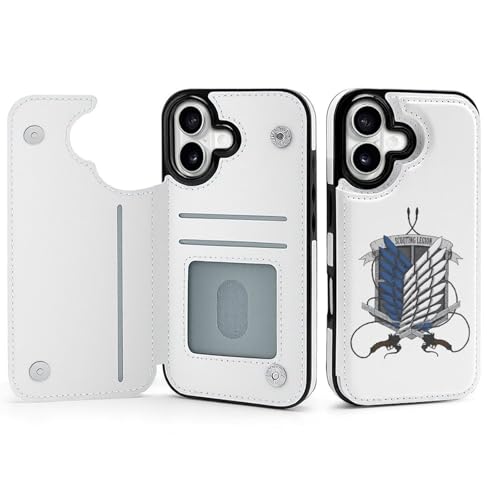 iPhone17用ケース 手帳型 進撃の巨人 調査兵団 アイフォン17用ケース 手帳型 財布型 背面収納 スマホケース おしゃれ 可愛い カード収納 タンド機能 いPhone17用ケース