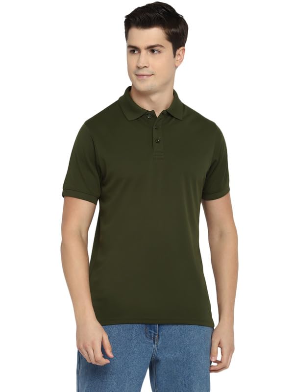 Image of Southern Alps Polo Collar T-Shirt with Moisture Wicking for Men