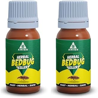Amish Bed Bug Liquid, Bed Bug Control, Bed Bug Killing Spray Bug Repellent Liquid For Spray- Combo 2 Bottle Pack, Pack Of 1