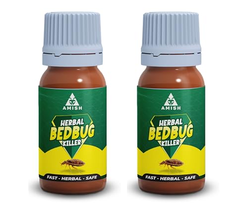 Amish Bed Bug Liquid, Bed Bug Control, Bed Bug Killing Spray Bug Repellent Liquid For Spray- Combo 2 Bottle Pack, Pack Of 1