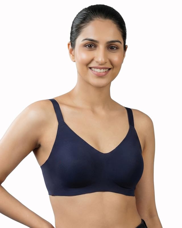 Image of Women's Cotton Padded Full Coverage Bonded Bra | Seamless T-Shirt Bra | Wire-Free | Breathable Cotton Fabric | Elastic-Free Bottom Band & Armholes | No Marks, No Digging | Pack of 1