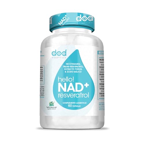 NAD+ Trans Resveratrol 98% 1300 mg Suplemento Avanzado con Apigenina y Acido Malico, Formula Anti...