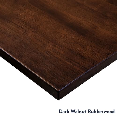 Desky Electric Standing Desk, 48 x 30 inch Rubberwood Height Adjustable Sit Stand Desk, Dual Motor, Memory Presets, Ergonomic Workstation for Home Office – Red Walnut Top - Image 5