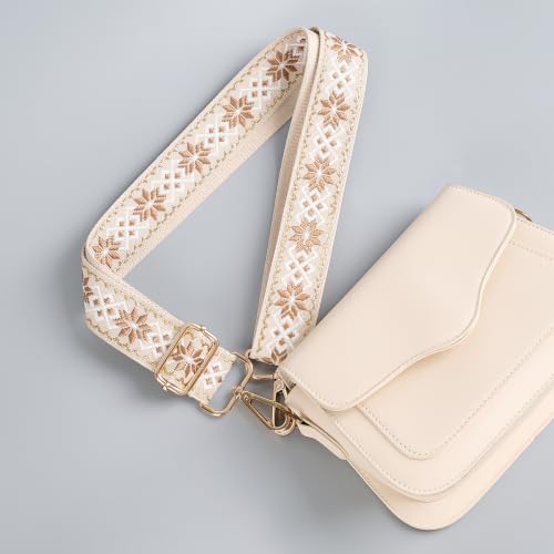 Image of chushui Metallic Thread Purse Strap for Women, Woven Replacement Bag Strap | Subtle Shine That Changes with the Light