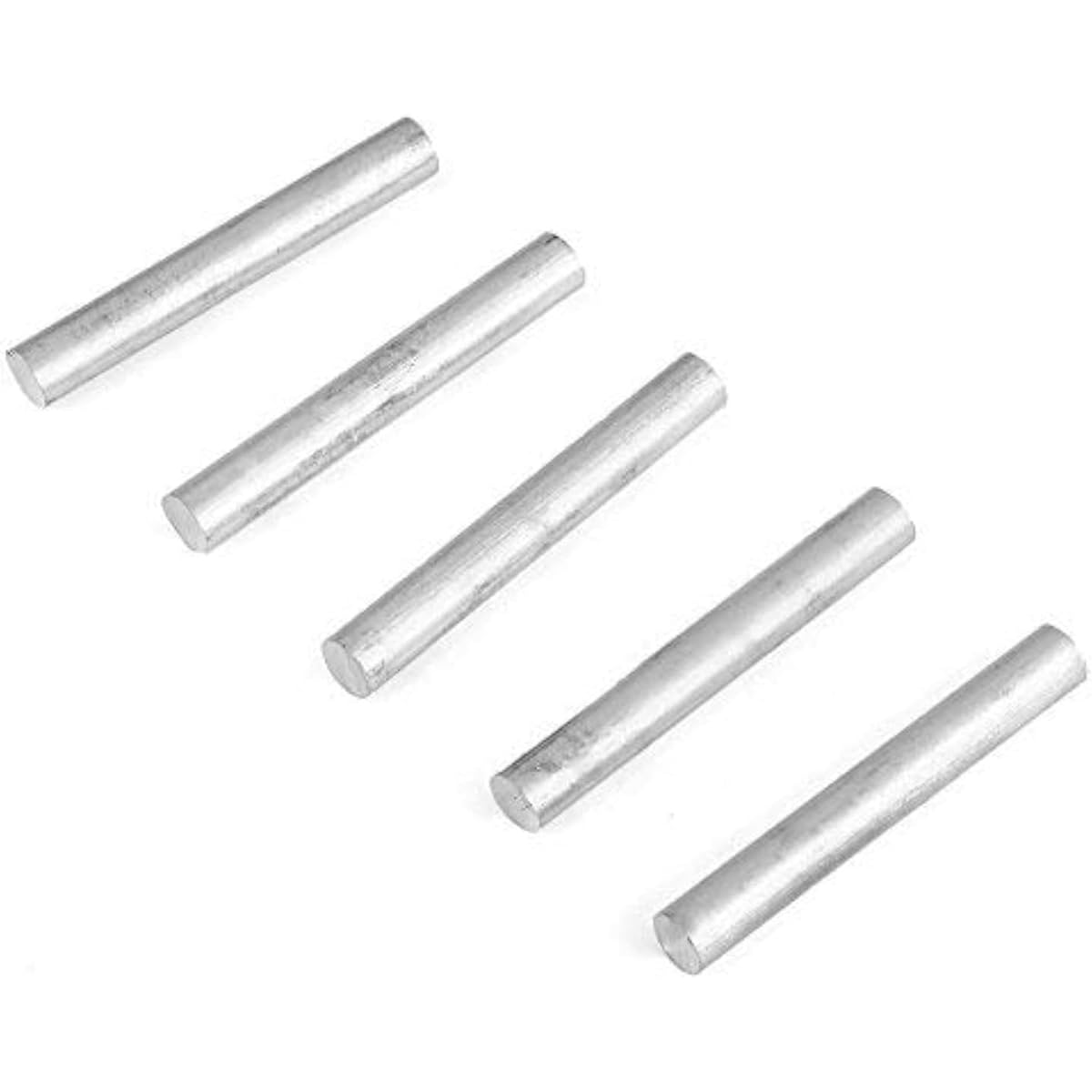 F-ber 5pcs Magnesium Mg Metal Rod Turned Finish High Purity Quality 99.99% 10mmx60mm/0.4