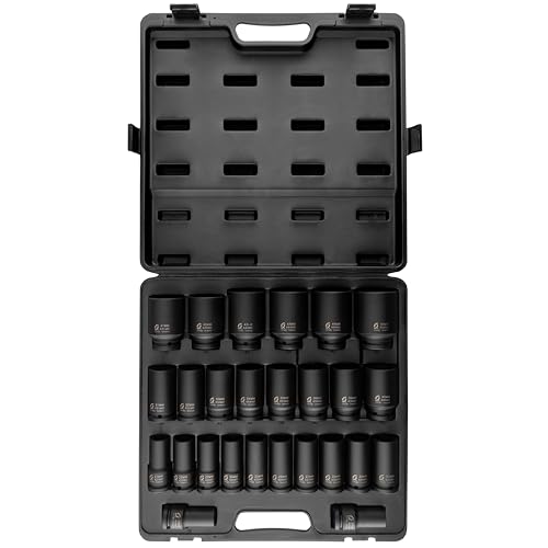 SUNEX TOOLS 4693 3/4-Inch Drive Metric Deep Impact Socket Set, 26-Piece by Sunex Tools - Used condition - US$300.39