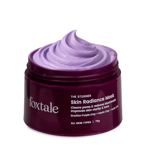 Foxtale De-Tan Face Mask for Glowing Skin| Clay Mask with Lactic ...
