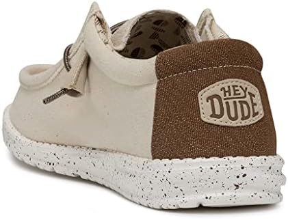 Hey Dude Men's Wally Stretch Ivory Size 10 | Men’s Shoes | Men's Lace Up Loafers | Comfortable & Light-Weight | Image 4