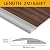 BNELL Carpet & Floor Edging Trim Strip,Self Adhesive-PVC Floor Transition Strip,Thresholds for Doorways with a Height Less Than 3 MM (6.56FT_Black)