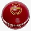 ONEGlobal Select Leather Cricket Ball | 100% Handcrafted, 156g - 5.5oz, 4-Piece Construction | Ideal for T20, Net Practice, Training etc. (Select, 3-Red #1