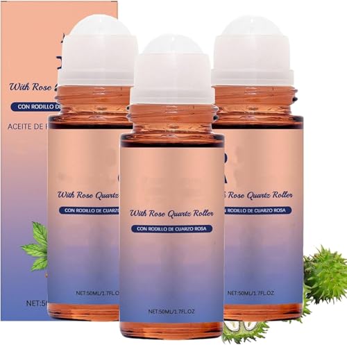 Huile de ricin bio 100% pure extra vierge et rouleau de massage pour nourrir la peau