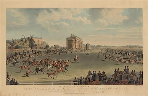 Lienzo de Carreras de Caballos de Pollard para Salón Moderno Cuadro Retro 60x90cm