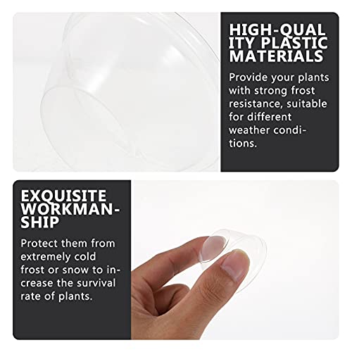 YARNOW 50Pcs Tuin Cloche Plastic Plant Cover Vochtigheid Dome Voor Groente Starten - Afbeelding 6