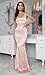 ZSWWYibo Women's xs Homecoming Dresses with Bow on Back Pleated Satin Fuchsia Mermaid Evening Party Dress Backless