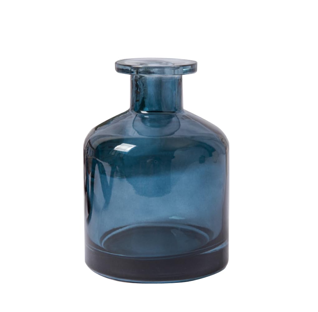 150ml/5oz Blue Empty Glass Diffuser Bottle Aromatherapy Jar Container Fragrance Accessories Use for DIY Replacement Reed Diffuser Sticks Sets Essential Oils Crafts Decor