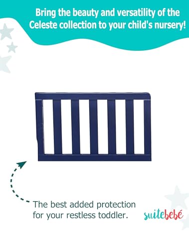 Image of Suite Bebe - Celeste Toddler Guard Rail - Navy Blue