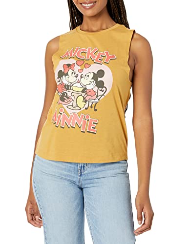 Débardeur Mickey Disney pour femme en maille dorée taille XXL pour un style casual