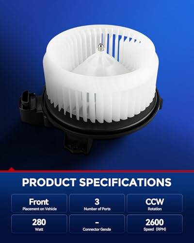 Image of KAX AC Blower Motor for Toyota Camry 2007-2017,Tundra 2007-2021,4Runner 2010-2023,Journey 2014-2020,Highlander 2008-2013,GX460 2012-2021,ES350 2008-2012,RX350 2010-2012 Replaces# 75026, 700215