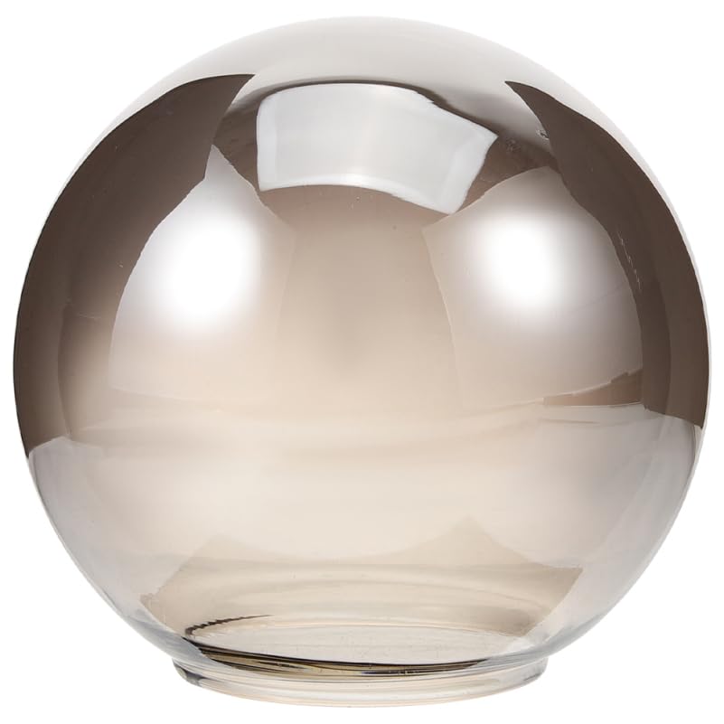 Alipis Rauchglas-Lampenschirm 25 Cm Durchmesser - Runde Hängelampe Glas Für Pendelleuchten Ersatz Für Kronleuchter Und Wandleuchten Dekorativ Und Stilvoll