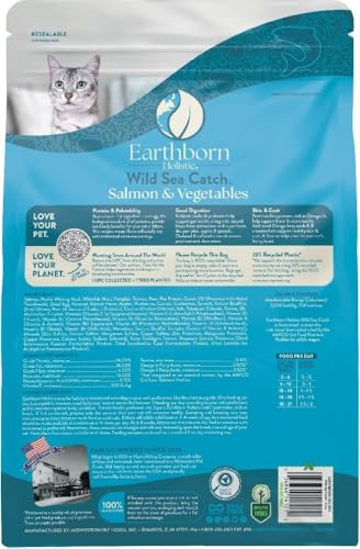Earthborn Holistic Wild Sea Catch - Grain Free Dry Cat Food (4 Pounds)