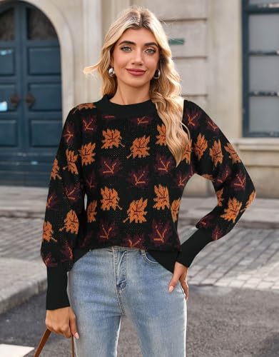 Womens Striped Sweater Long Sleeve Crew Neck Color Block Knitted Casual Pullover Sweater2