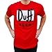 The Simpsons Duff Beer Logo Homer Mens T-Shirt (LG, Red)