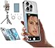 Shimbol CP5 Lite Phone Vlog Selfie Screen 1080P 5 inch Full HD Rear Camera Monitor 2.4G 5G Video Transmission 50 Meters for Live Streaming,TikTok,Compatible with iPhone (Gray Case)