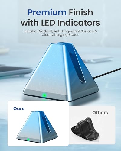 Image of Charging Dock Compatible with RayBan Meta Smart Glasses & Oakley Meta - LED Indicator, Safety Chip & Stable Base - Works as Charging Stand, Essential Accessories for Wayfarer, Headliner, Skyler
